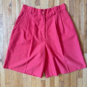Vintage 80s Light Weight Coral pink High Waisted Shorts